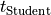 t_{\text{Student}}